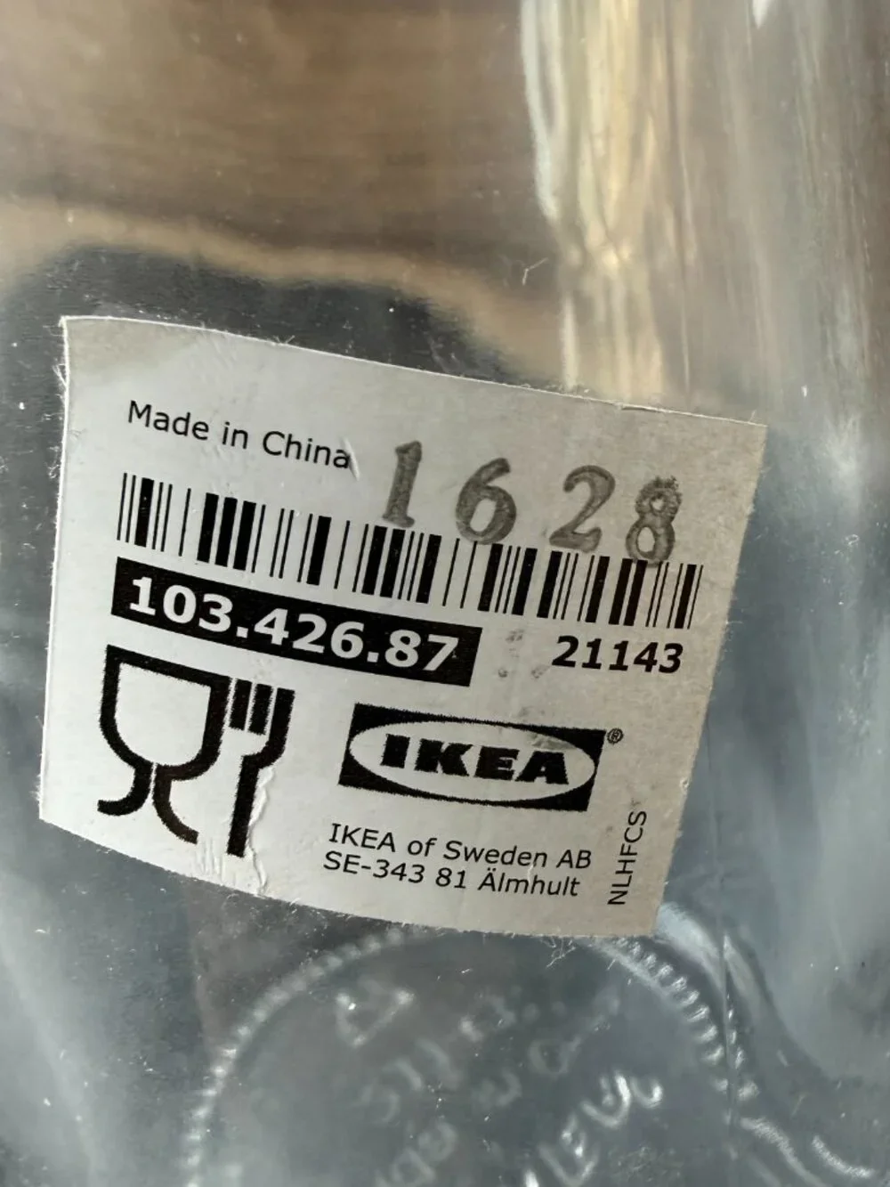NWT IKEA KORKEN Glass Bottle Set 17oz & 34oz